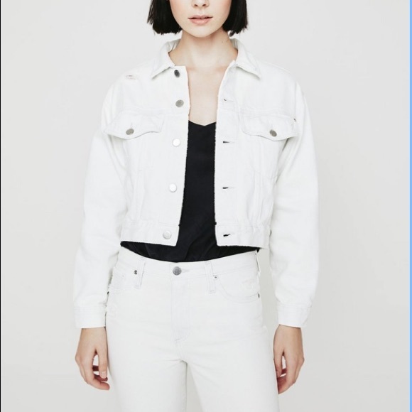 AG Adriano Goldschmied Maroon Denim Jacket - Picture 8 of 9